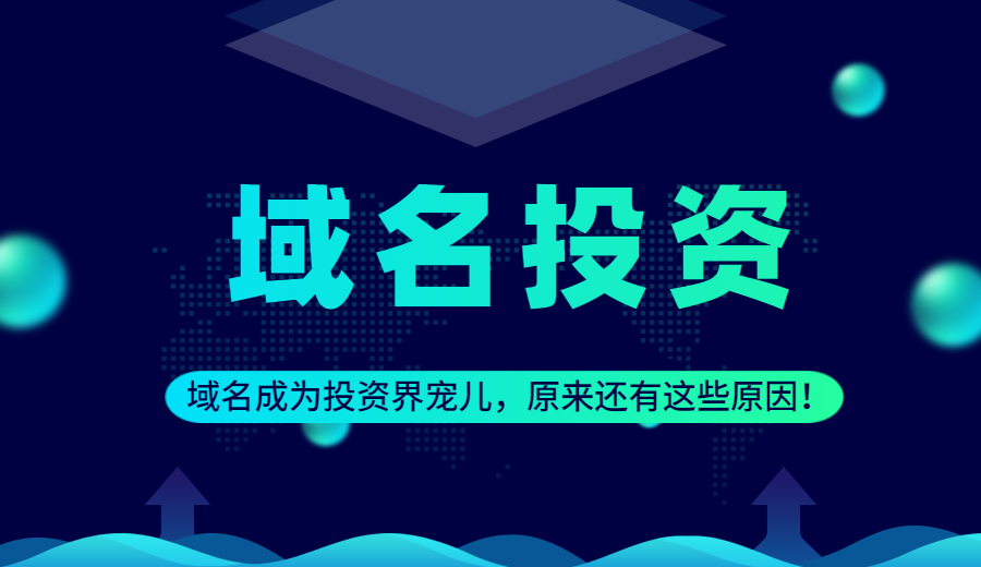 域名成为投资界宠儿，原来还有这些原因！