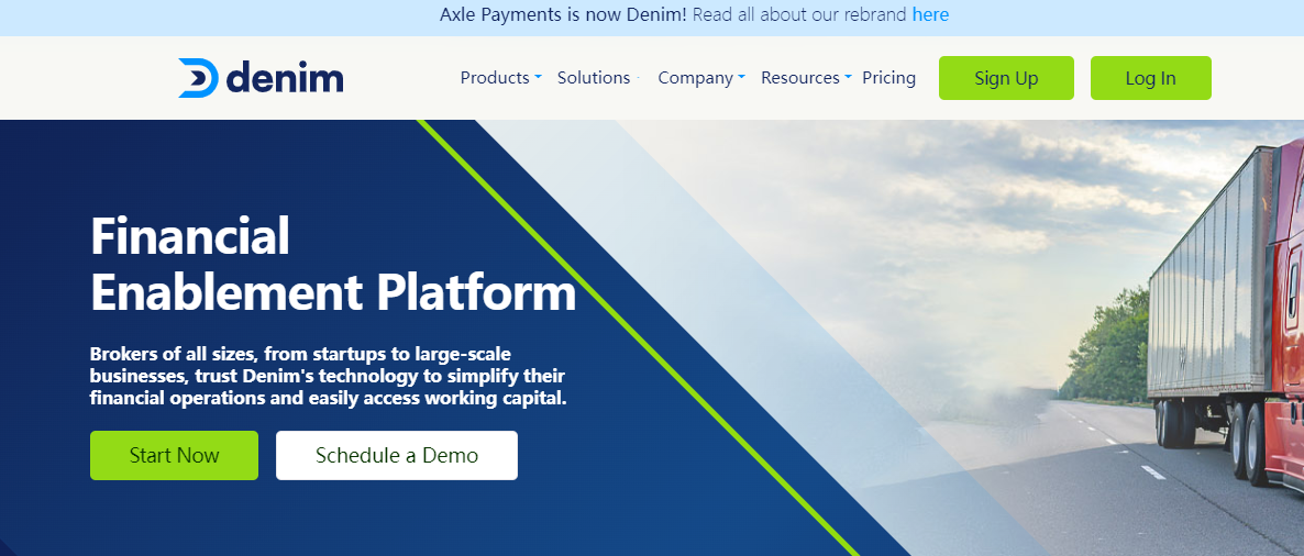 Axle Payments宣布升级域名denim.com