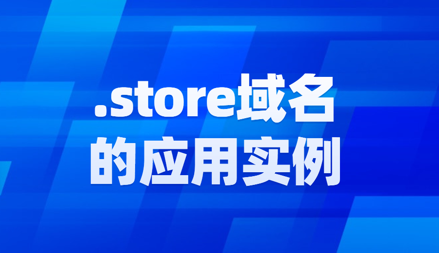 .store域名的应用实例