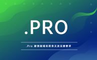 .Pro新顶级域名的含义及注册要求