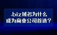 .biz域名为什么可以成为商业公司首选？