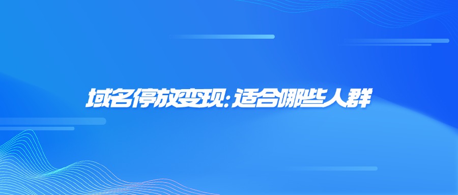 域名停放变现：适合哪些人群